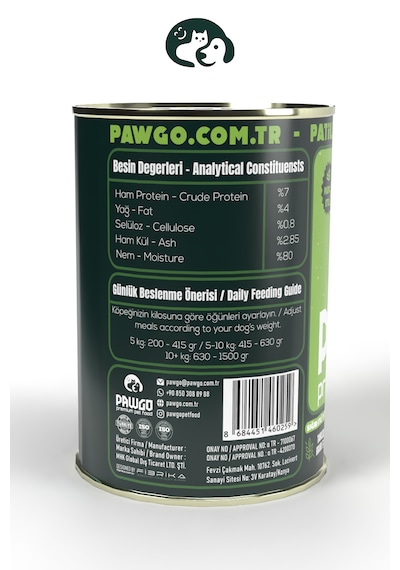 PAWGO Beef Prestige Sığır Etli Premium Yetişkin Parça Etli Köpek Maması 415 G