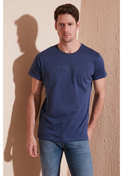 Buratti Erkek T Shirt 541TACTICAL AÇIK LACİVERT Lacivert