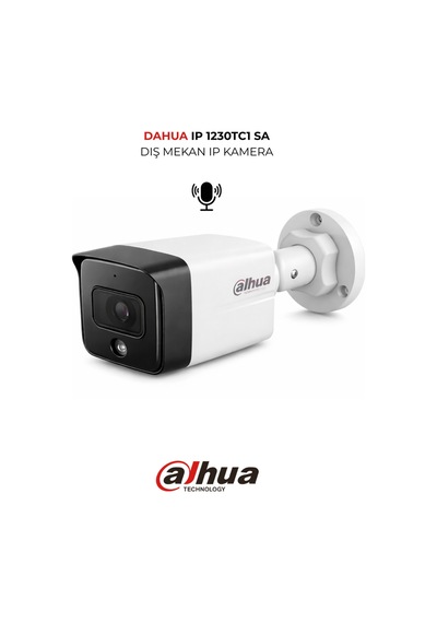 Ipc-hdw1230tc1-sa 3.6mm 2mp Poe Bullet Kamera Sesli