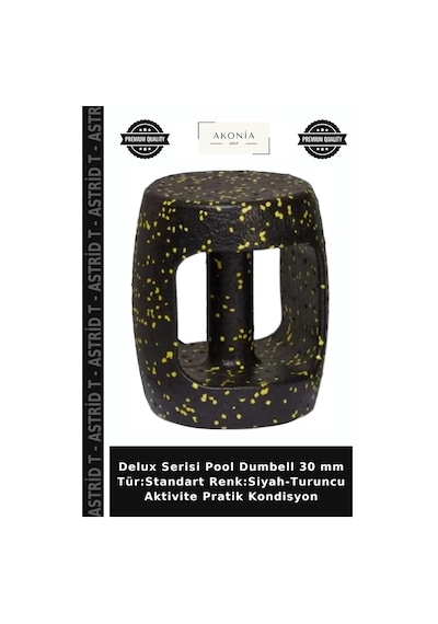 Delux Serisi Pool Dumbell 30 Mm Tür:standart Renk:siyah-turuncu Aktivite Pratik Kondisyon Siyah - Turuncu