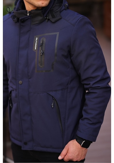 Outdoor Su,soğuk,rüzgar Geçirmez Içi Kürklü Elyaf Dolgulu Softshell Erkek Dağcı,kampcı,kayakcı Montu Mavi Outdoor Su,soğuk,rüzgar Geçirmez Içi Kürklü Elyaf Dolgulu Softshell Erkek Dağcı,kampcı,kayakcı Montu Mavi
