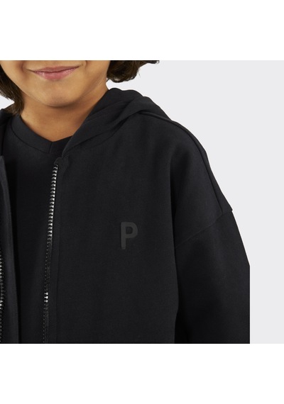 Unisex Çocuk Fermuarlı Siyah Sweatshirt 17013617