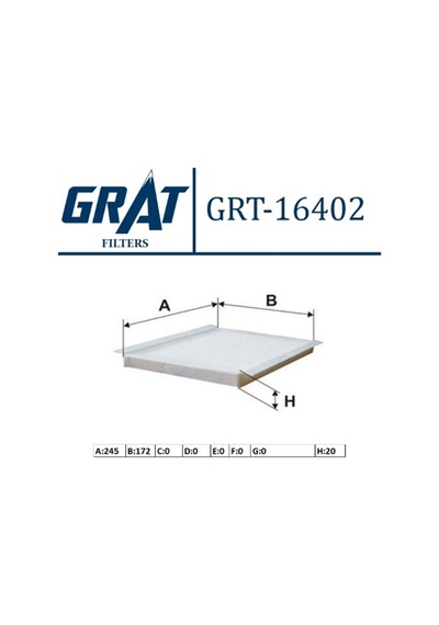 Kabın Fıltresı - Hyundaı: I30 0811/kıa Ceed 0611 Grt-16402 Grt-16402 Uyumlu