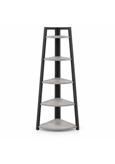 Evkolleksiyon 4 Raflı Metal Köşe Raf 170x80 Cm 40x20 Profil Gri