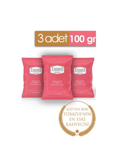 Tahmis Kahvesi Çilek Aromalı Türk Kahvesi 3 x 100 G