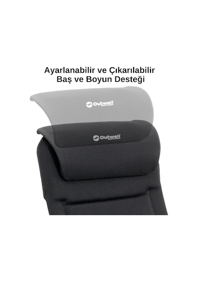 Outwell Grand Canyon Premium 7 Kademeli Ultra Konforlu Doğa Sandalyesi Gri