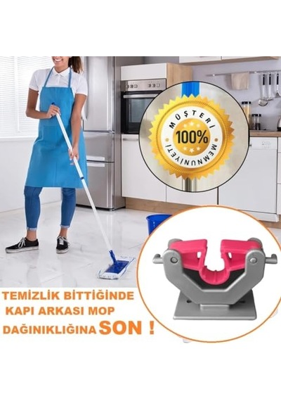 Süpürge Fırça Ve Mop Askısı-sap Tutucu-mutfak Ve Askısı Ikili Nks130-2