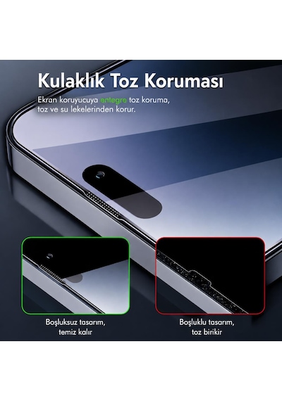 İphone 17 İle Uyumlu 300cc Yeni Nesil Çerçevesiz Tam Kaplayan Ekran Koruyucu Daraltma Yapmaz Large Kavisli