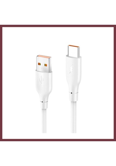 Storeşahin Konfulon Dc65 Usb To Type-c 1m 3.0a Hızlı Şarj Kablo - Beyaz Shn0720