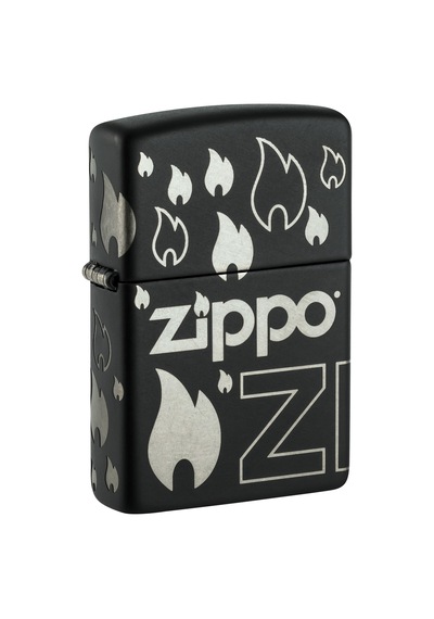 Zippo Monochrome Blaze Dizayn Çakmak Siyah