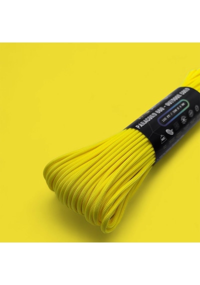 Mg Ropes Bileklik Ve Outdoor Polyester Paracord İp 4 Mm 660 Lb 30 Metre Sarı (10 Çekirdek)
