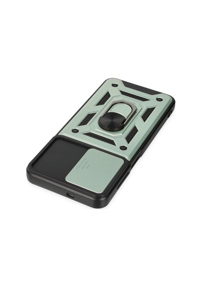 Newface - 395 - Samsung Galaxy A04s Kılıf Pars Lens Yüzüklü Silikon - Matxzngz - - Yeşil