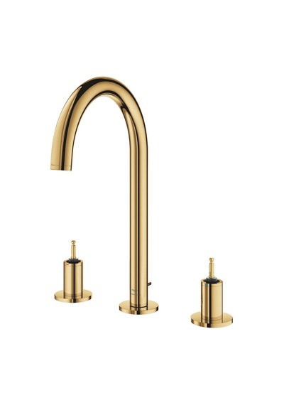 Grohe Atrio Private Collection 20593GL0 1/2" L-Boyut Üç Delikli Lavabo Bataryası Altın