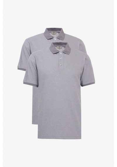 George Henry 2'Li Çekmeyen Pamuklu Kumaş Slim Fit Dar Kesim Kıvrılmaz Polo Yaka Tişört Paketi Gri George Henry 2'Li Çekmeyen Pamuklu Kumaş Slim Fit Dar Kesim Kıvrılmaz Polo Yaka Tişört Paketi Gri