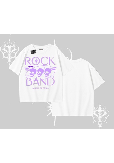 Startmore Startmore Oversize Tshirt Rock Band Street Noise Culture Beyaz
