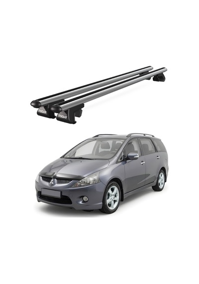 Venüs Mitsubishi Grandis 2003-2011 Uyumlu Gri Ara Atkı Port Bagaj Tavan Barı