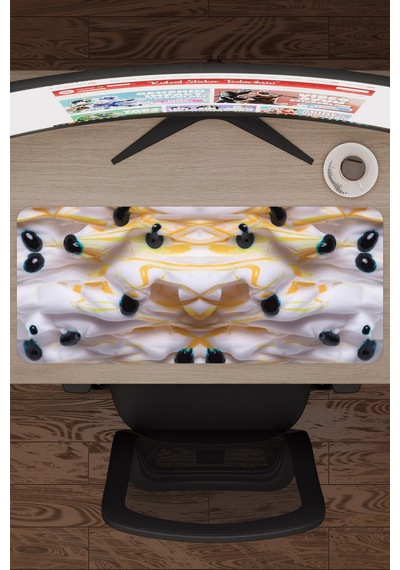 Saykodelik Sanat Kaymaz Dikişli Kauçuk Oyuncu Mousepad V2 - 70x30 Xl Gaming Mouse Pad Fare Altlığı