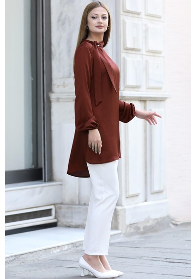 Esilanur Trend Tesettür Tunik Bakır Bakır