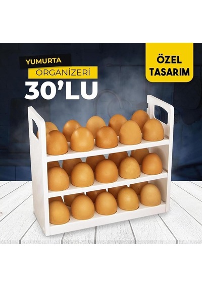 Plastik Yumurtalık, Kapaklı 3 Katlı Çok Renkli