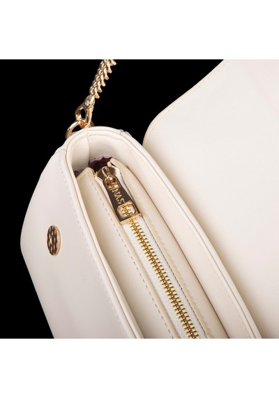 Nas Bag Kadın Sade Şık Omuz Ve Çapraz Çanta En 24 Cm Boy 12 Cm Krem Diğer