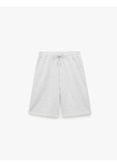 Koton Beli Lastikli Pamuk Karışımlı Rahat Kesim Şort Pijama Altı Gri Melanj 7wlk40269mk Koton Beli Lastikli Pamuk Karışımlı Rahat Kesim Şort Pijama Altı Gri Melanj 7wlk40269mk