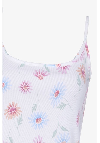 Kadın Pamuklu İp Askılı Çiçek Desenli Şortlu Pijama Takımı Ko70115 Ko70115 Çiçek Desen Kadın Pamuklu İp Askılı Çiçek Desenli Şortlu Pijama Takımı Ko70115 Ko70115 Çiçek Desen