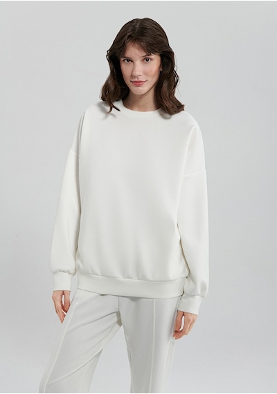 Mavi - Lux Touch Beyaz Modal Sweatshirt 168837-70057 Beyaz