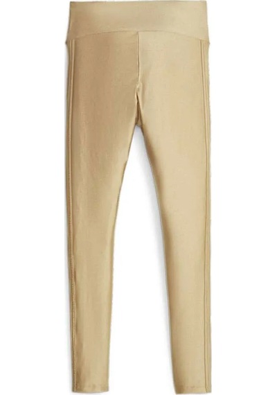 Puma 621463-84 T7 High Waist Shiny Leggings Kadın Yüksek Bel Parlak Spor Tayt Sarı