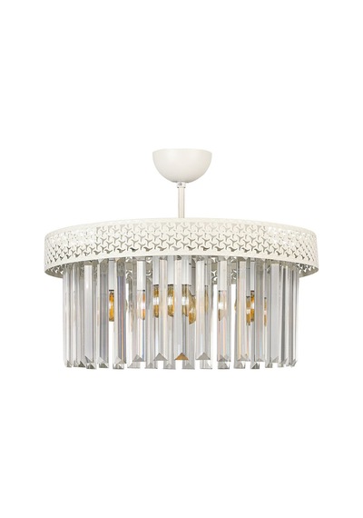 Begüsa Sitrus 4.lü Beyaz Lux Kristal Taşlı Avize