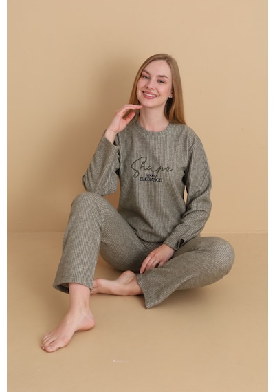 Wordex Mırano 3150 Selanik Kumaş Kışlık Kalın Kumaşlı Kadın Pijama Takımı Çağla Yeşili Wordex Mırano 3150 Selanik Kumaş Kışlık Kalın Kumaşlı Kadın Pijama Takımı Çağla Yeşili