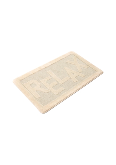 Doğal Kaymaz Taban Banyo Paspas Uzun Ömürlü Yumuşak Dokulu Su Emici Yıkanabilir Relax 60x100 Krem