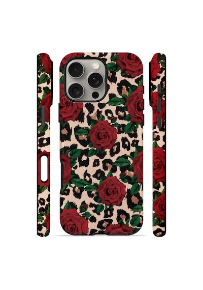 Velvoria Valestra Gullu Leopar Apple Apple iPhone Uyumlu 16 Pro Max Magsafe Koruma Kılıfı Valestra Magline - Gullu Leopar