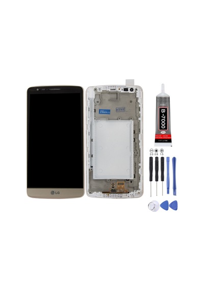 Lg D690 G3 Stylus Uyumlu Lcd Ekran Gold Altın + Montaj Kiti