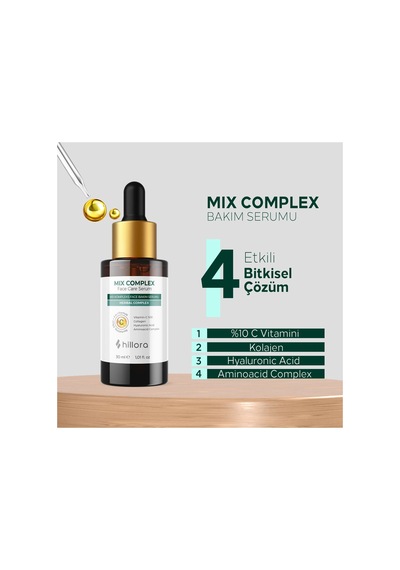 Mix Complex Yüz Bakım Serumu Yüz Bakım Kremi Cilt Bakım Seti