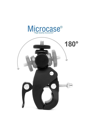 Microcase Aksiyon Kameralar Klipsli Bisiklet Gidon Tutucu Al2705