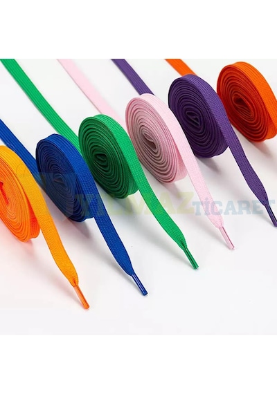 Spor Ayakkabı Bağcığı Yassı 120 Cm 1 Çift