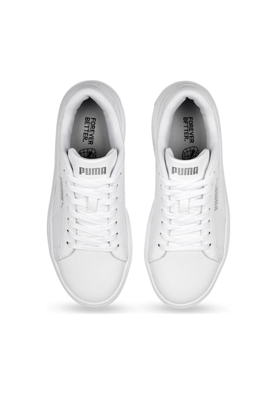 Puma Smash Platform V3 Tdp Beyaz Kadın Sneaker Beyaz-gumus