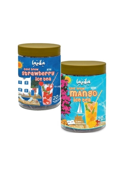 Soğuk Demleme  Soğuk Çay Seti Mangolu Soğuk Çay Ve Çilekli Soğuk Çay Set