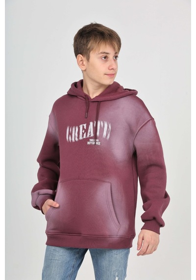 Toontoy Kids Toontoy Erkek Çocuk Pistole Baskılı Sweatshirt Mor