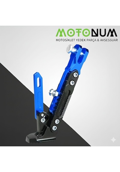 Sym Max Sym 400 Yükseklik Ayarlı Metal Yan Sehpa-mavi Detaylı-ayk1566