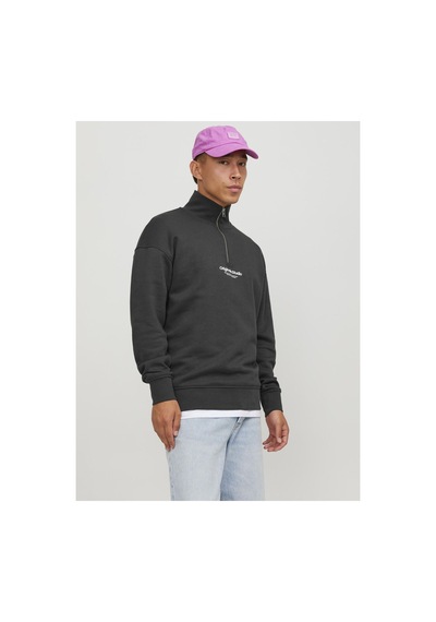 Jack & Jones Kazak Metin Kazak Mit Halbem Reißverschluss Asphalt