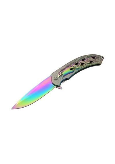 Kartal Rainbowi Tk 21 Cm Kamp / Outdoor Çakı - Yarı Otomatik, Kem