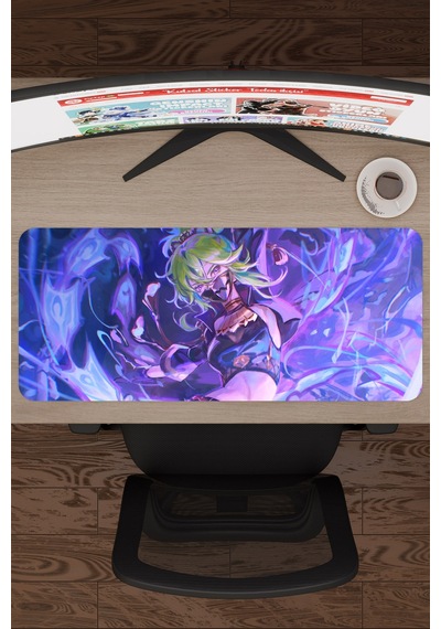 Kuki Shinobu Genshin Impact Anime Oyuncu V1 - 70x30 Xl Gaming Mouse Pad Fare Altlığı