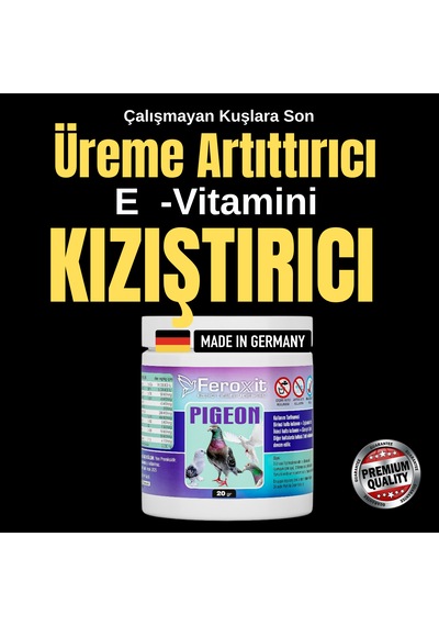 Feroxit Güvercinler İçin Üreme Destek & Kızıştırıcı Ve E-vitamin 20 G