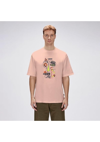 Bad Bear Collis Os Erkek Pembe Tişört