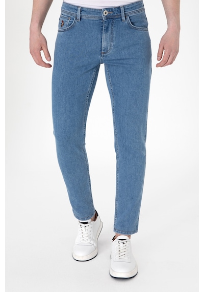 U.S. Polo Assn. Erkek Açık Mavi Slim Fit Jean Pantolon 50308265-DN0021 U.S. Polo Assn. Erkek Açık Mavi Slim Fit Jean Pantolon 50308265-DN0021