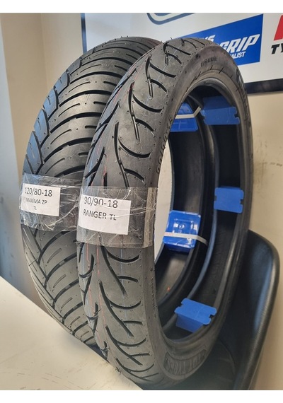 Maruti Tyres120/80-18 Ve 90/90-18 Motosiklet Lastik Takımı Tl Tubeless - Dubleks