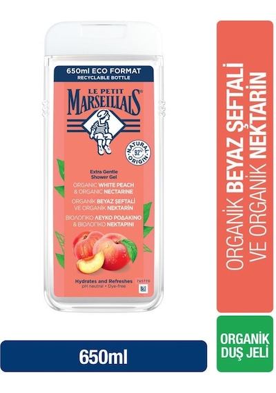 Le Petit Marseillais Duş Jeli Beyaz Şeftali & Nektarin 650 Ml Şeftali