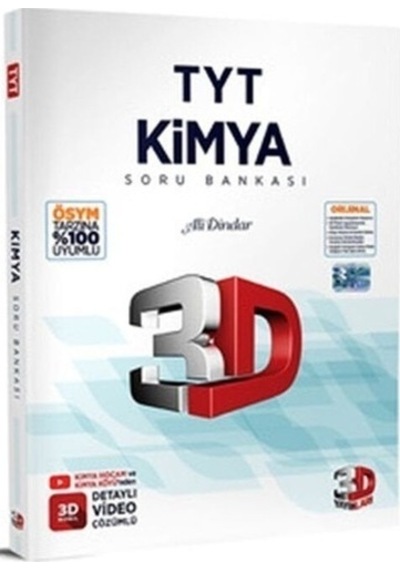 3d Yayınları Yks Tyt Kimya Soru Bankası Video Çözümlü Çözüm Yayınları