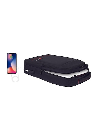 Mack Mcc-006 15.6" Office Usb Girişli Notebook Sırt Çantası Siyah